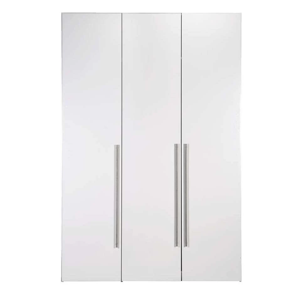 Kledingkast Bergen 3-deurs - Wit - 219x147x59,5 Cm 3 Kledingkast Bergen 3-deurs - Wit - 219x147x59,5 Cm