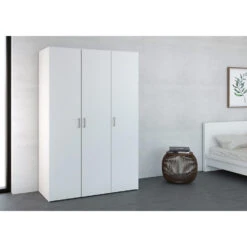 Kledingkast Space 3-deurs - Wit - 175,4x115,8x49,5 Cm -RoomStyle Verkoopwinkel 12402885 9051