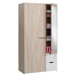 Kledingkast Tempo - Eikenkleur - 195x101x54 Cm -RoomStyle Verkoopwinkel 12403230 0330