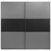 Schuifdeurkast Napoli Antraciet/zwart Softclose - 210x215x60 Cm -RoomStyle Verkoopwinkel 12403730
