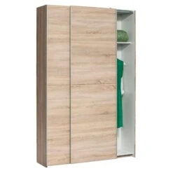 Schuifdeurkast Calais - Eikenkleur - 195,5x125x38 Cm -RoomStyle Verkoopwinkel 12403750 0330