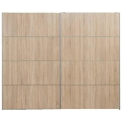 Schuifdeurkast Verona XL - Eikenkleur - 200,4x242,7x59 Cm