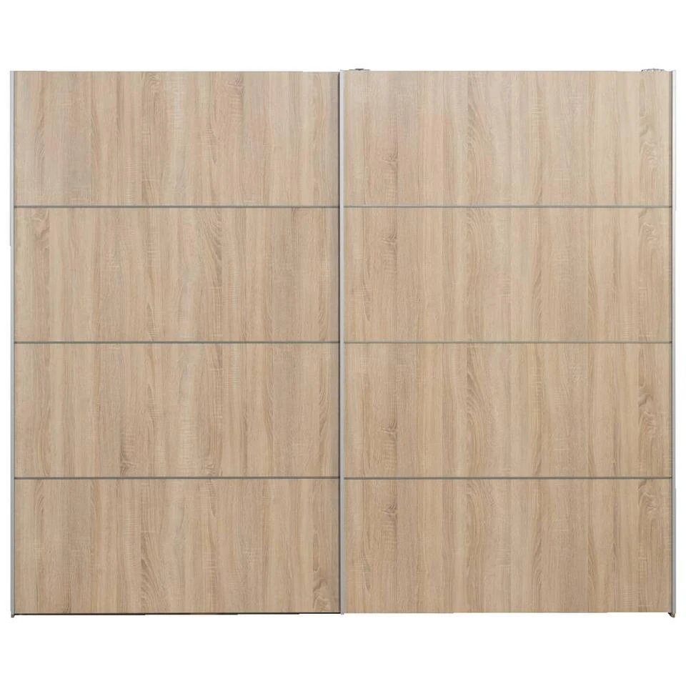 Schuifdeurkast Verona XL - Eikenkleur - 200,4x242,7x59 Cm 3 Schuifdeurkast Verona XL - Eikenkleur - 200,4x242,7x59 Cm