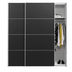 Schuifdeurkast Verona Antraciet - Zwart - 200x182x64 Cm 8 Schuifdeurkast Verona Antraciet - Zwart - 200x182x64 Cm -RoomStyle Verkoopwinkel 12403815 0140
