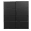 Schuifdeurkast Verona Antraciet - Zwart - 200x182x64 Cm -RoomStyle Verkoopwinkel 12403815