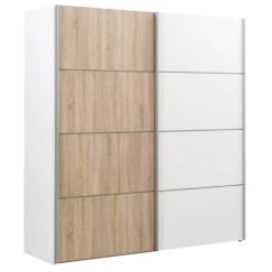 Schuifdeurkast Verona Wit - Eikenkleur/wit - 200x182x64 Cm 8 Schuifdeurkast Verona Wit - Eikenkleur/wit - 200x182x64 Cm -RoomStyle Verkoopwinkel 12403825 0300
