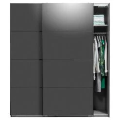 Schuifdeurkast Dallas Antraciet Softclose - 210x180x65 Cm -RoomStyle Verkoopwinkel 12403950 0140