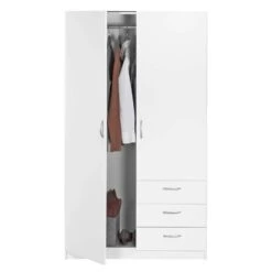 Kledingkast Varia 2-deurs - Wit - 175x97x50 Cm 9 Kledingkast Varia 2-deurs - Wit - 175x97x50 Cm -RoomStyle Verkoopwinkel 12404025 0131