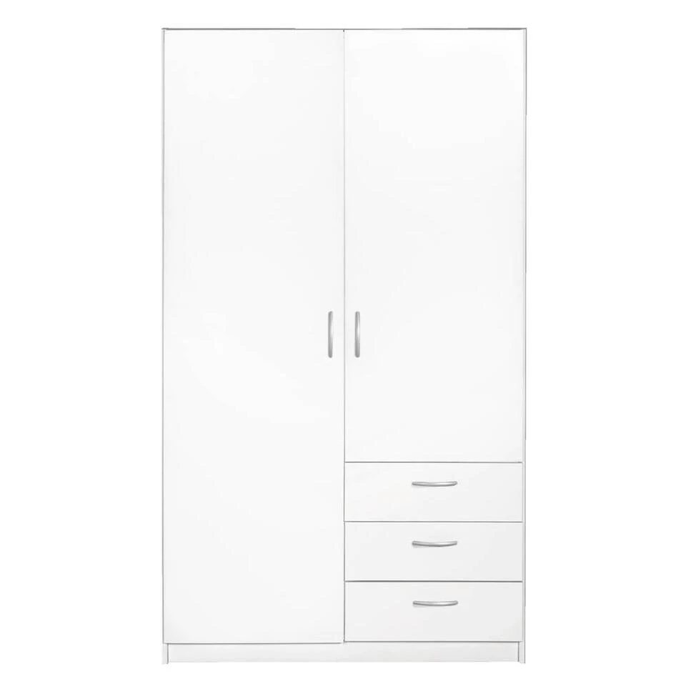Kledingkast Varia 2-deurs - Wit - 175x97x50 Cm 3 Kledingkast Varia 2-deurs - Wit - 175x97x50 Cm