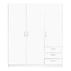 Kledingkast Varia 3-deurs - Wit - 175x146x50 Cm 1 Kledingkast Varia 3-deurs - Wit - 175x146x50 Cm -RoomStyle Verkoopwinkel 12404030