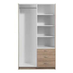 Kledingkast Varia 2-deurs - Licht Eiken - 175x97x50 Cm -RoomStyle Verkoopwinkel 12404045 0220
