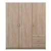 Kledingkast Varia 3-deurs - Licht Eiken - 175x146x50 Cm -RoomStyle Verkoopwinkel 12404050