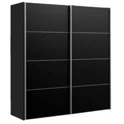 Schuifdeurkast Verona - Zwart - 200x182x64 Cm 8 Schuifdeurkast Verona - Zwart - 200x182x64 Cm -RoomStyle Verkoopwinkel 12404060 0300