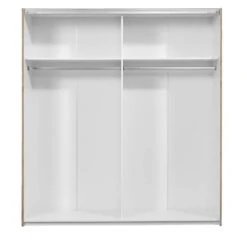 Schuifdeurkast Verona Eikenkleur - Eikenkleur/spiegel - 200x182x64 Cm -RoomStyle Verkoopwinkel 12404080 0220