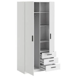 Kledingkast Sprint 2-deurs - Wit - 200x98,5x50 Cm -RoomStyle Verkoopwinkel 12404200 0330