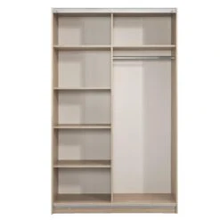 Schuifdeurkast Genua - Eikenkleur - 204x122x60 Cm -RoomStyle Verkoopwinkel 12404280 0221