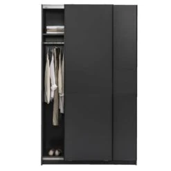 Schuifdeurkast Genua - Antraciet - 204x122x60 Cm -RoomStyle Verkoopwinkel 12404300 0140