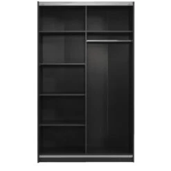 Schuifdeurkast Genua - Antraciet - 204x122x60 Cm -RoomStyle Verkoopwinkel 12404300 0221