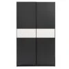 Schuifdeurkast Genua - Antraciet/wit - 204x122x60 Cm -RoomStyle Verkoopwinkel 12404310