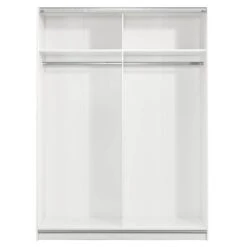 Schuifdeurkast Genua - Wit - 204x150x60 Cm -RoomStyle Verkoopwinkel 12404335 0220