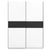 Schuifdeurkast Genua - Wit/antraciet - 204x150x60 Cm -RoomStyle Verkoopwinkel 12404350