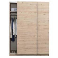Schuifdeurkast Genua - Eikenkleur - 204x150x60 Cm -RoomStyle Verkoopwinkel 12404355 0140