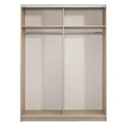 Schuifdeurkast Genua - Eikenkleur - 204x150x60 Cm -RoomStyle Verkoopwinkel 12404355 0220