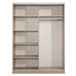 Schuifdeurkast Genua - Eikenkleur - 204x150x60 Cm -RoomStyle Verkoopwinkel 12404355 0221