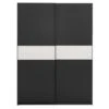 Schuifdeurkast Genua - Antraciet/wit - 204x150x60 Cm -RoomStyle Verkoopwinkel 12404385