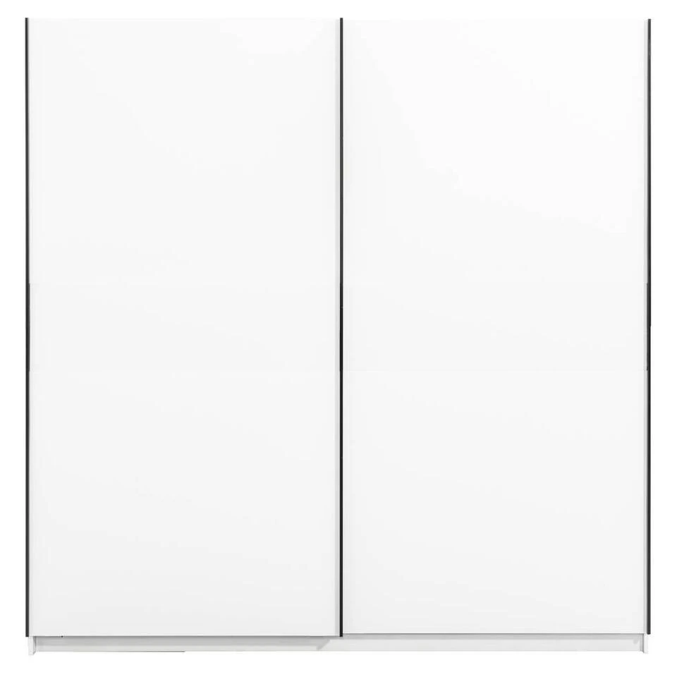Schuifdeurkast Genua - Wit - 204x200x60 Cm