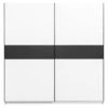 Schuifdeurkast Genua - Wit/antraciet - 204x200x60 Cm -RoomStyle Verkoopwinkel 12404425