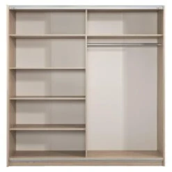 Schuifdeurkast Genua - Eikenkleur - 204x200x60 Cm 9 Schuifdeurkast Genua - Eikenkleur - 204x200x60 Cm -RoomStyle Verkoopwinkel 12404430 0221