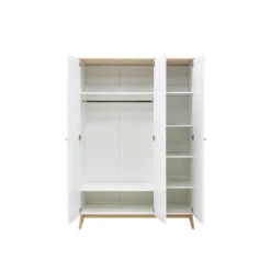 Bopita Paris 3-deurskast - Wit/Eiken -RoomStyle Verkoopwinkel 1260012759 0102