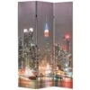 VidaXL Kamerscherm Inklapbaar New York Bij Nacht 120x170 Cm -RoomStyle Verkoopwinkel 1260297578