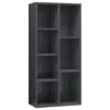 VidaXL Boekenkast 50x25x106 Cm Bewerkt Hout Hoogglans Grijs -RoomStyle Verkoopwinkel 1276038640