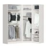 STOCK Hoekkast - Wit - 195x197,3x145,7 Cm -RoomStyle Verkoopwinkel 12950259