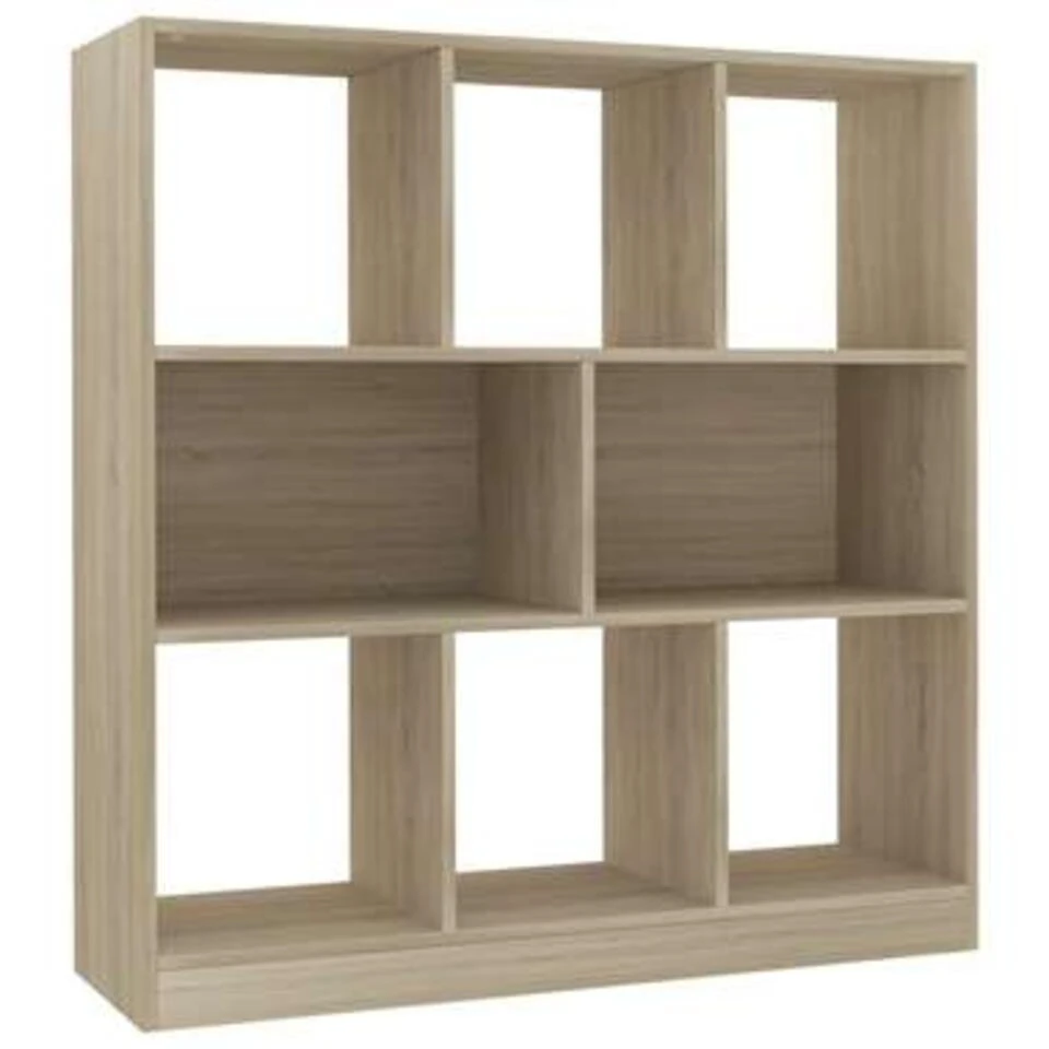 VidaXL Boekenkast 97,5x29,5x100 Cm Bewerkt Hout Sonoma Eikenkleurig 3 VidaXL Boekenkast 97,5x29,5x100 Cm Bewerkt Hout Sonoma Eikenkleurig