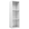 VidaXL Boekenkast/tv-meubel 36x30x114 Cm Bewerkt Hout Hoogglans Wit -RoomStyle Verkoopwinkel 1332722389