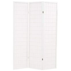 VidaXL Kamerscherm Inklapbaar Japanse Stijl 120x170 Cm Wit