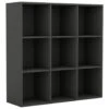 VidaXL Boekenkast 98x30x98 Cm Spaanplaat Grijs -RoomStyle Verkoopwinkel 1352504965