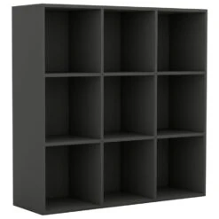 VidaXL Boekenkast 98x30x98 Cm Spaanplaat Grijs