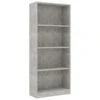 VidaXL Boekenkast Met 4 Schappen 60x24x142 Cm Bewerkt Hout Betongrijs -RoomStyle Verkoopwinkel 1395319138