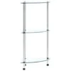 VidaXL Kastje 3-laags 30x30x67 Cm Gehard Glas Transparant -RoomStyle Verkoopwinkel 1431842985