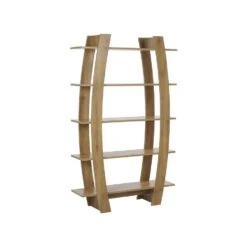 Beliani Boekenkast KENER - Lichte Houtkleur Vezelplaat