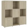 VidaXL Boekenkast 90x30x90 Cm Spaanplaat Sonoma Eikenkleurig -RoomStyle Verkoopwinkel 1537941686