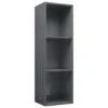 VidaXL Boekenkast/tv-meubel 36x30x114 Cm Bewerkt Hout Hoogglans Grijs -RoomStyle Verkoopwinkel 1545170090