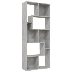 VidaXL Boekenkast 67x24x161 Cm Spaanplaat Betongrijs