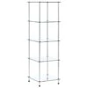 VidaXL Kastje 5-laags 40x40x130 Cm Gehard Glas Transparant -RoomStyle Verkoopwinkel 1613763627