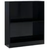 VidaXL Boekenkast 60x24x74,5 Cm Bewerkt Hout Hoogglans Zwart -RoomStyle Verkoopwinkel 1635548872