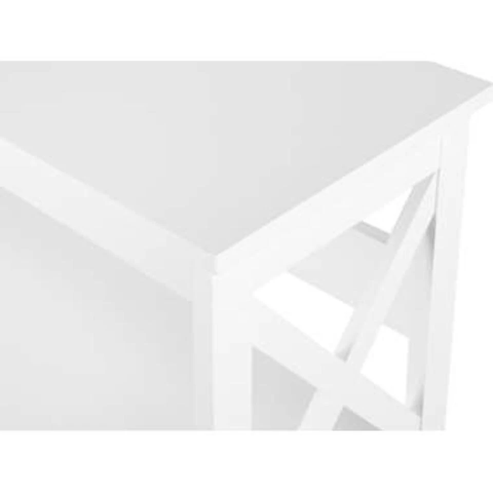 Beliani Boekenkast FOSTER - Wit Mdf 6 Beliani Boekenkast FOSTER - Wit Mdf - Afbeelding 4